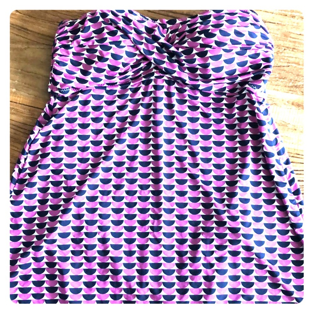 Garnet Hill Rouched Swim Dress - Size 4